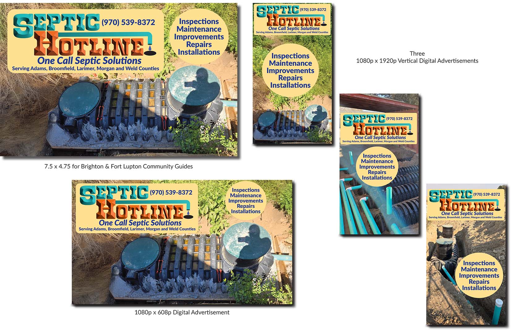 Thumbnail for Septic Hotline social media campaign spread PDF